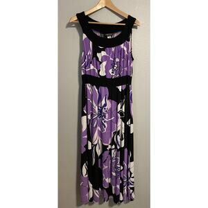 Vintage Kupcake Womens Maxi Dress Large Floral Stretch Belted Whimsigoth Y2K